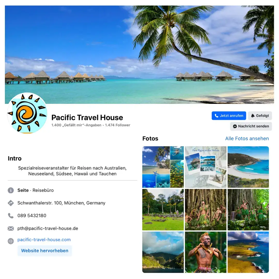 Facebook Pacific Travel House